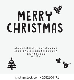 typography design vector text christmas