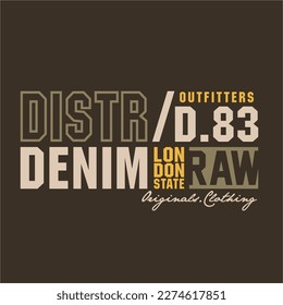 typography design vector for t-shirts concept