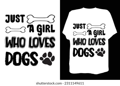 Typography Dog  T-shirt Design for Dog Lovers 