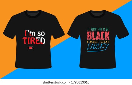 Tipografía Doble camiseta maqueta lista y diseño colorido