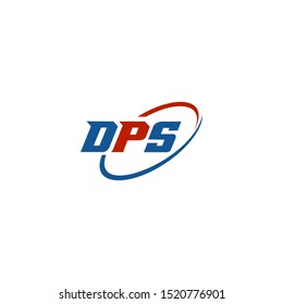 typography DPS letter vector logo design