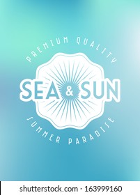 Typography elements for Summer calligraphic designs