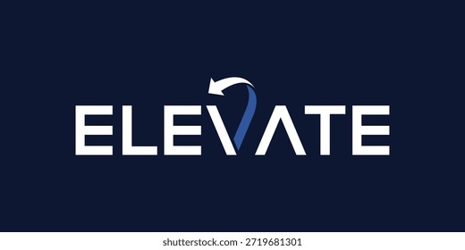 typography elevate font text business logo design inspiration