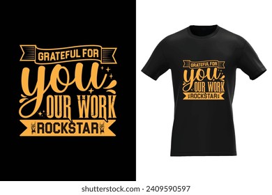 Typography Employee Appreciation Day Tshirt Design