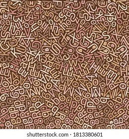 Typography fashion mosaic pattern colourful