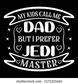 Typography Father and Papa t-shirt design, ribbon element, vector graphic