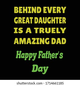 Typography Father's day t shirt design