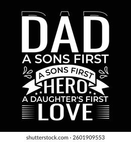 Typography Father's t shirt design