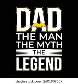 Typography Father's t shirt design