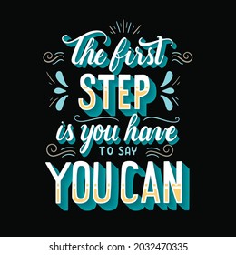 typography the first step is you have to say you can