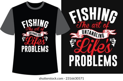 Typography Fishing T-shirt Design. Fishing Vector Design.