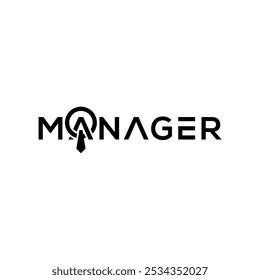 Typografie-Schriftart-Manager, Tie Design Logo Inspiration.