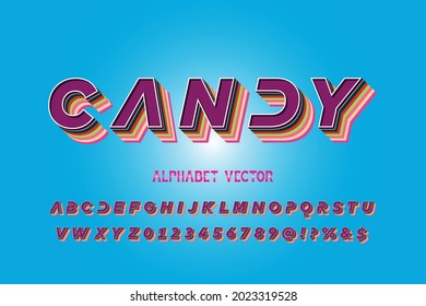 Typography fonts. Classic Lettering vector  Designs. vector illustration  Blue gradient style. Elegant alphabet letters font