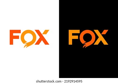 Typography of FOX. Very suitable for symbol, logo, company name, brand name, personal name, icon and many more.