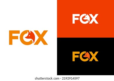 Typography of FOX. Very suitable for symbol, logo, company name, brand name, personal name, icon and many more.