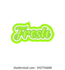 typografisches, frisches Logo-Design vektor