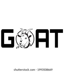 Typography GOAT Logo for your Business