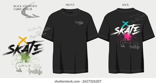 typography and grunge urban retro drawing brush strokes. typography street art graffiti slogan print, t shirt, fashion graphic, t shirt graphics print.eps8
