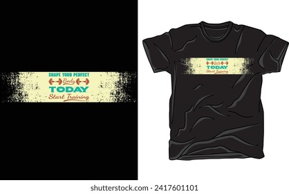 typography and grunge vector t-shirt design