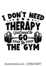 Typography gym t shirt and poster design. Motivational inspirational modern typography t shirt design for prints