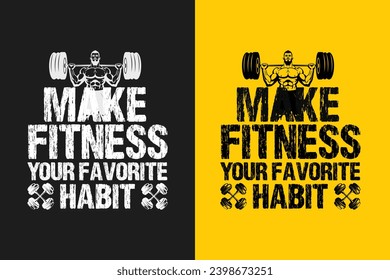 Typography gym t shirt and poster design. Motivational inspirational modern typography t shirt design for prints