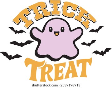 Typography Halloween T-shirt design style 2025