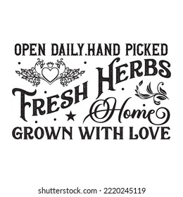 Typography Hand lettering Quote      Farm House Sign  Typographic design.Vector Illustration