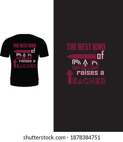 Typography happy fathers day t-shirt design