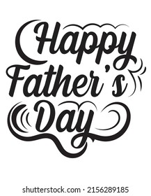 Typography Happy father's Day T-shirt Design