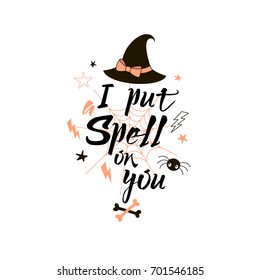 typography Happy Halloween illustration