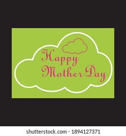 typography happy mother day design for tshirt vector illustration wallpaper banner