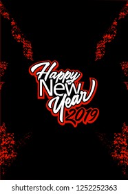 typography "Happy new year"  used for several purposes like poster, websites, print templates, illustration and many more
