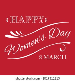 Typography: Happy Women's Day 