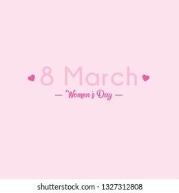 Typography Happy womens day 