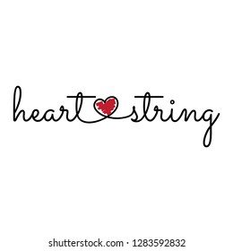 Typography: Heart String