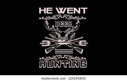 Typography hunting vector images design