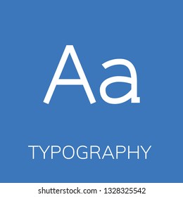  Typography icon. Editable  Typography icon for web or mobile.