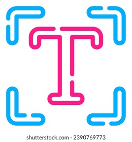 Icono de tipografía para web, app, infografía, etc