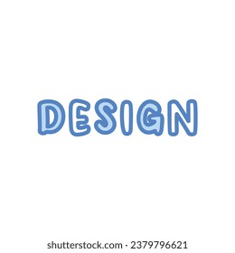 Typography icon isolate white background vector stock illustration