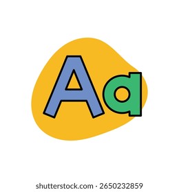 Typography Icon vector stock illustration