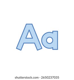 Typography Icon vector stock illustration
