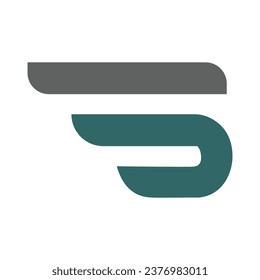 Icono de tipografía con símbolo Wings
