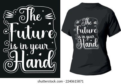 Typography Illustration T Shirt Design