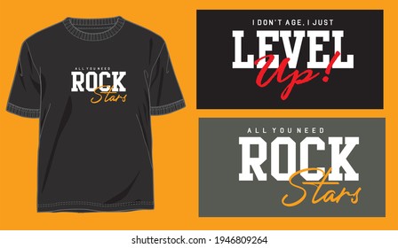 typography and illustration vector for design t shirt concept