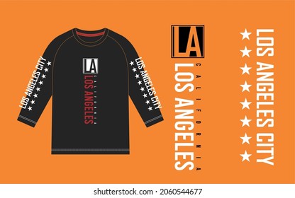 TYPOGRAPHY ILLUSTRATION VECTOR FOR LONG SLEEVE T SHIRT DESIGN
