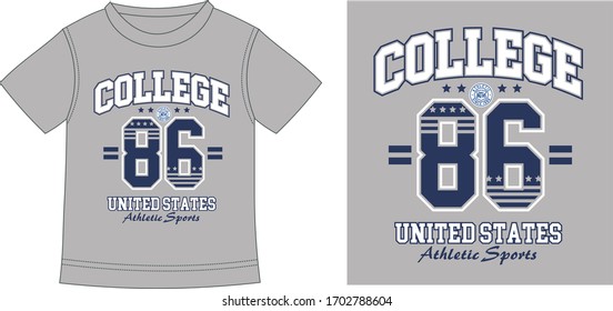 typography. illustrations. vectors. numbers design for kids t shirts