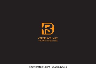 Typography Initial B + R + D Monogram Logo Vector Design