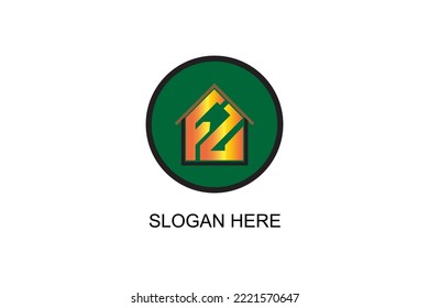 Typography Initial F + Z Monogram Logo Vector Design