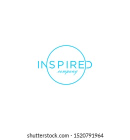 typography inspired letter vector logo design