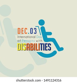 Typography for International Day of Persons with Disabilities on December 3